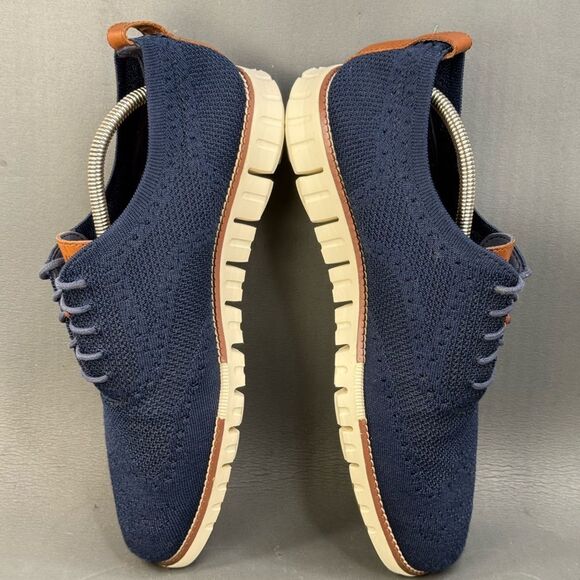 Cole Haan Men Zerogrand Stitchlite Oxford Navy Knit Shoe size 11 - Picture 5 of 8